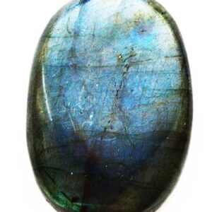 Labradoriit kamee 37x20x7mm, looduslik kivi, pakis 1 tk
