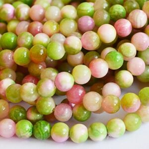 Jadeiit 8mm looduslik kivi, ava1mm, pakis 10 tk