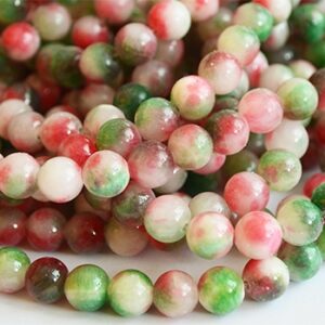 Jadeiit 8mm looduslik kivi, ava1mm, pakis 10 tk