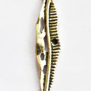 Ant.hõbedane metallripats Leht 32x8mm, pakis 2 tk