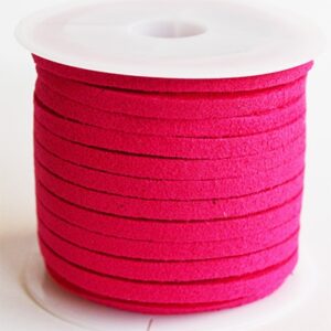 Keinomokkanauha 3x1,5 mm pinkki, 1 rulla noin 5 metriä pakkausta kohden.