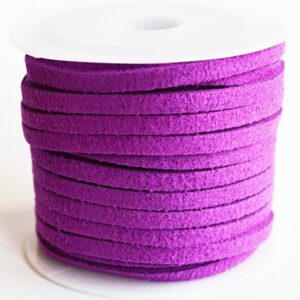 Kunstseemisnahast pael 3x1,5mm lilla, pakis 1 rull u 5 meetrit.