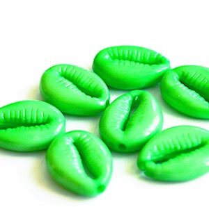 Akrüülhelmes  17x12mm, roheline, ava 1,5mm, pakis 6 tk