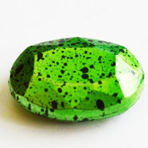 Akrüülhelmes  25x18mm, roheline, ava 1mm, pakis 1  tk