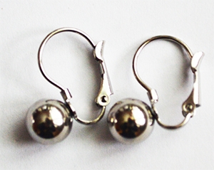 Terasest kõrvarõngahaagid 20x16x8mm, pakis 1 paar