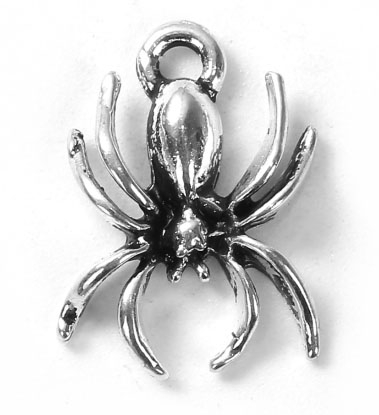 Metalliriipus Spider 18x13mm, pakkaus 1 kpl