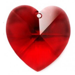 Swarovski Heart Pendant 18x17,5mm Siam AB, 1 tk
