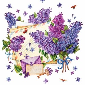 Dekupaaž salvrätik 33x33cm, pakis 1 tk
