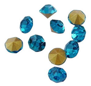 Klaaskristall  5,6mm  meresinine, 1 tk