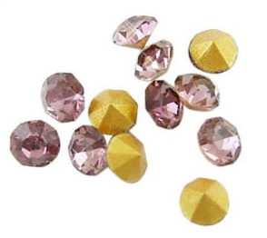 Klaaskristall  2,2mm ametüst, 10 tk