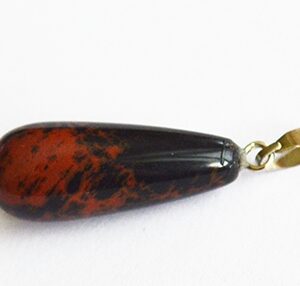Mahagon Obsidian 30x11mm, looduslik, 1 tk