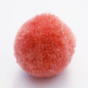 Pom pom pallo 20mm punaoranssi, 1 kpl
