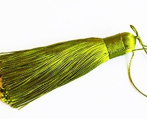 Кисточка помпон 77-80x12-13мм зелёный, 1 шт.