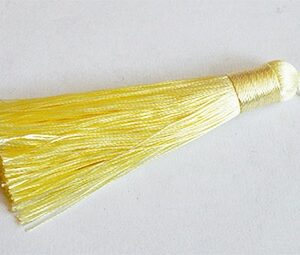 Кисточка помпон 77-80x12-13мм светло-желтый,   1 шт.