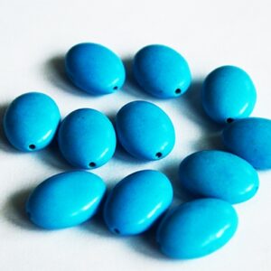 Бирюза 18x13mm, синтетический синий, 1 шт.