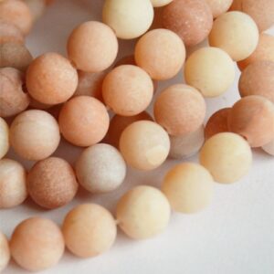 Jadeiit 8-8,5mm looduslik matistatud, ava 1mm, 1 tk