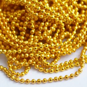 Mummuline metallist kett 1,5mm kuldne, 10m