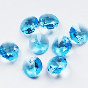 Swarovski rivoli ripats 8mm Aquamarine, 1 tk