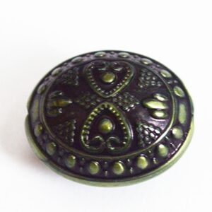 Akrüülhelmes 21x18mm, pronks metallikvärv, ava 2mm, 2 tk  Ei saa saata maksikirjaga