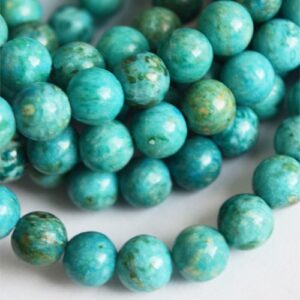 Ahhaat 8-8,5mm looduslik värvitud  rohekassinine, ava 1mm, 1 tk