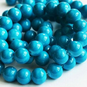 Klaashelmes ümar 10mm värvitud sinine, ava 1,6mm,  10 tk