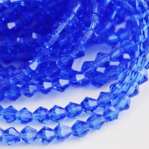 Lihvitud romb 4x4mm sinine, 10 tk