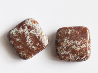 Ookeani Jaspis 20x20mm looduslik, 2 tk.