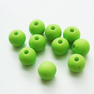 Roheline akrüülhelmes 8mm, 10 tk