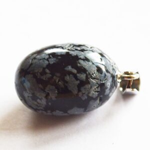 Snowflake Obsidian ripats 23x13mm, 1 tk