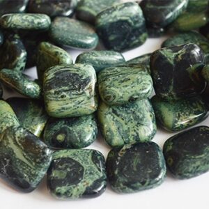 Kambaba Jaspis 20x20mm, looduslik, ava 1mm, 1 tk