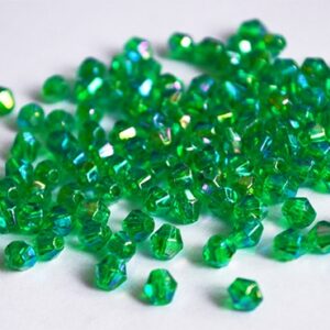 Akryylibicone 4mm vihreä, 100 kpl