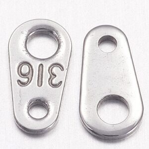 Luku vastasosa 8x4mm, ava 1mm, terase värvi, 1 tk