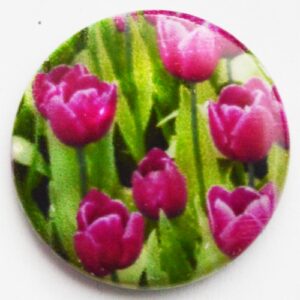 Pärlikoja ketas 25mm Tulbid, 1 tk
