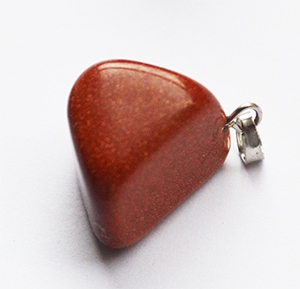 Kuldne Liivakivi ripats 23x20mm, sünteetiline kivi, 1 tk
