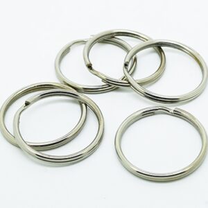 Võtmerõngas 25x2,5mm, värv plaatina, 1 tk