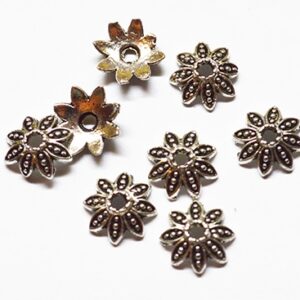 Ant.hõbedane helmekübar 8x8mm, ava 1,3mm, plii- ja niklivaba, pakis 10 tk