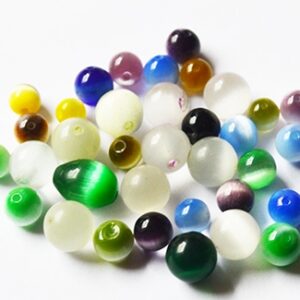 Kassisilm 8-4mm klaashelmes mix, ava 1mm,  pakis 35 tk.