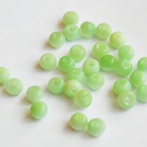Kassisilm 6-4mm klaashelmes heleroheline, ava 1mm,  pakis 30 tk.