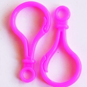 Plastist karabiinhaak 51x25x5.5mm, ava 6mm,  tumeroosa, 1 tk