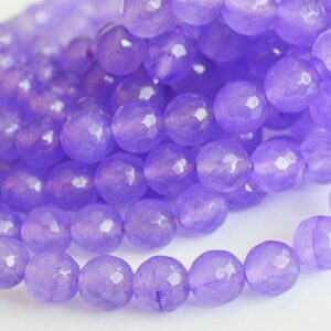 Jadeiit 8mm looduslik kivi, lihvitud, helelilla, ava 1mm, pakis 10 tk