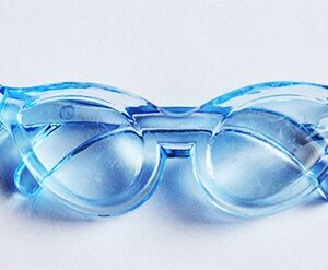 Akryyliriipus Silmälasit 63.5x20x8mm, aukon koko 4mm, vaaleansininen, 1 kpl