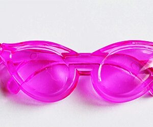 Akryyliriipus Silmälasit 63.5x20x8mm, aukon koko 4mm, pinkki, 1 kpl