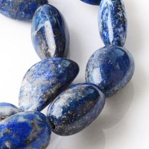 Lapis Lazuli sünteetiline 13~25x10~13x6~13mm,  ava 1.5mm, pakis 10 tk