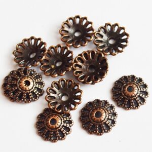Helmihattu red copper 12mm, aukon koko 1,5mm,  10 kpl