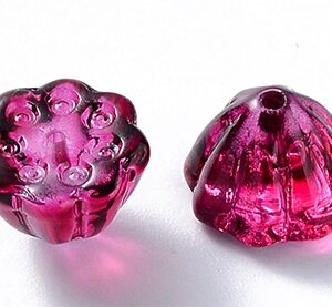 Klaashelmes  Kelluke  11x10.5x8mm, ava 1mm, tumepunane, pakis 10 tk