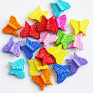Akrüülhelmes Liblikas 15x13mm mix, pakis 20 tk.