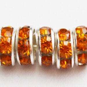 Kivikestega vahehelmes 0mm oranž, - 1 tk