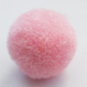 Polüestervillast pom-pom pall 20mm roosa, 1 tk.  Ei saa saata liht- ega tähitud maksikirjaga.