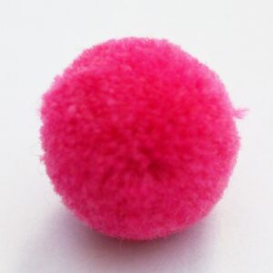 Pom pom pallo 20mm pinkki, 1 kpl