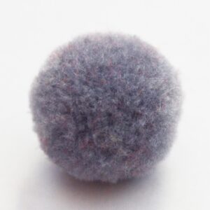 Pom pom pallo 20mm harmaa, 1 kpl